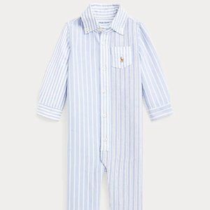 Striped Cotton Oxford Fun Coverall